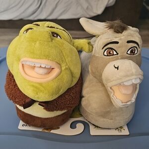 Shrek and Donkey Plush Slippers